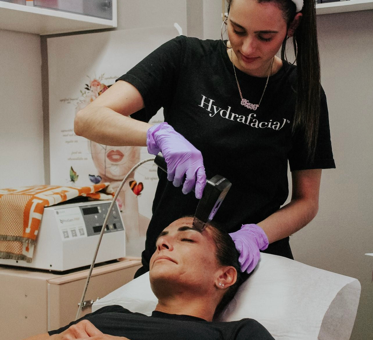 morpheus8 treatment on a client